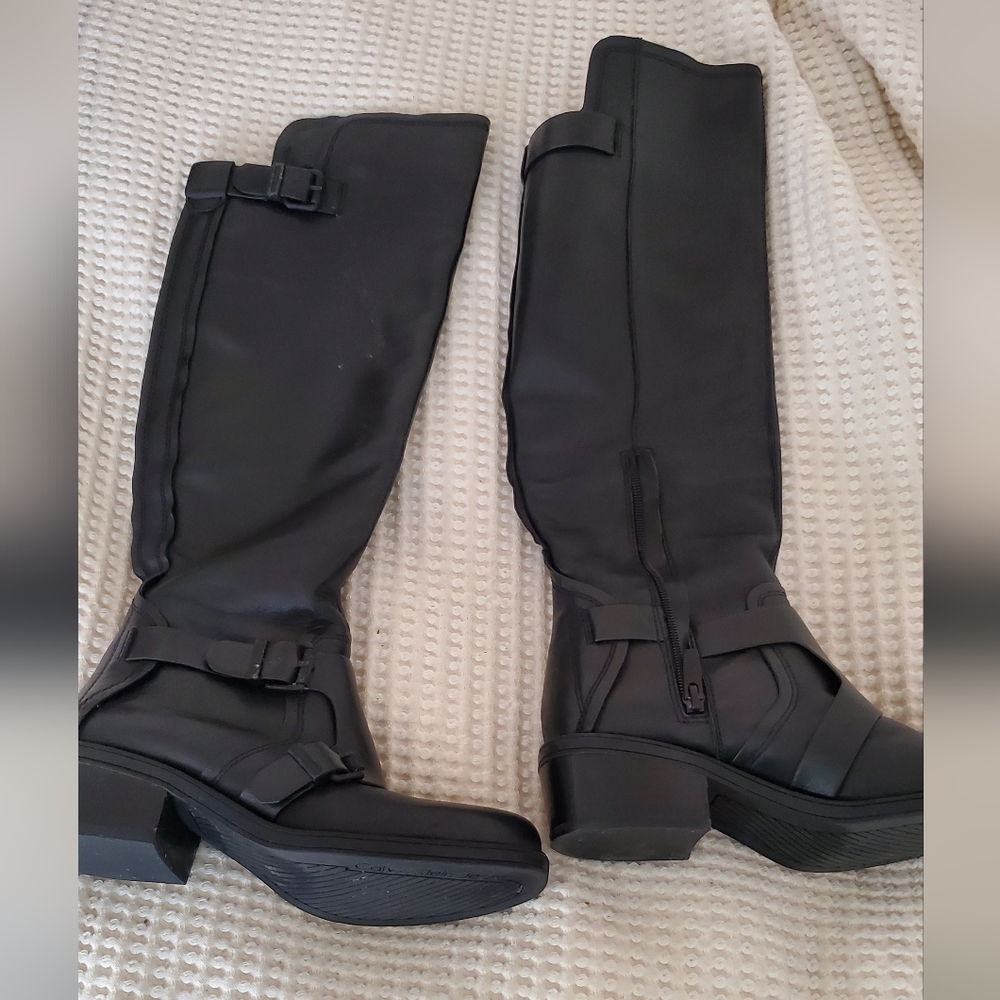 Calvin Klein Women's Black Riding Boots